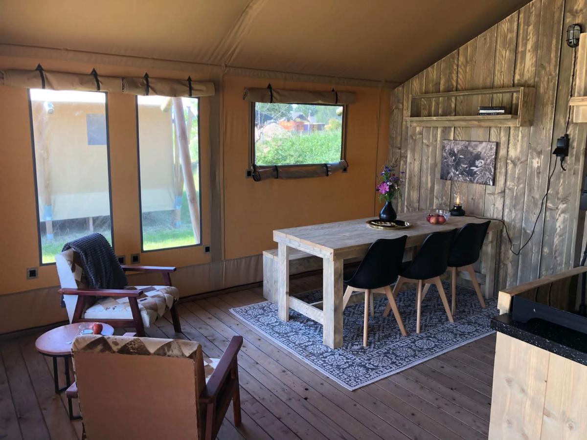 De Hazelaarshof Luxe Glampingtent Bij Natuurgebied De Millingerwaard Kekerdom Extérieur photo